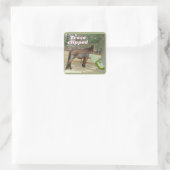 Sweet Jamie Trace gekürzt Quadratischer Aufkleber (Tasche)