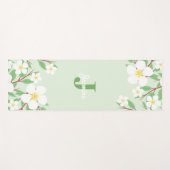 Sweet Jazmines Floral Monogram Yogamatte (Vorderseite (Horizontal))