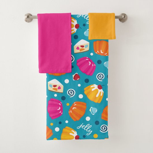 Sweet Jelly Pattern Badhandtuch Set (Insitu)