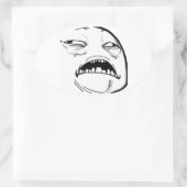 Sweet Jesus Meme - Oval Stickers (Tasche)