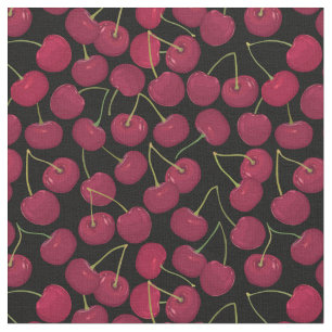 Sweet Juicy Cherries Muster Stoff