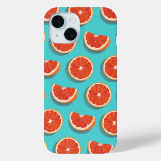 Sweet Juicy Orange Muster Case-Mate iPhone Hülle (Rückseite)