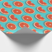 Sweet Juicy Orange Muster Geschenkpapier (Ecke)