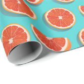 Sweet Juicy Orange Muster Geschenkpapier (Rolleneckpunkt)