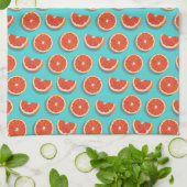 Sweet Juicy Orange Muster Geschirrtuch (Gefaltet)