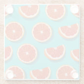 Sweet Juicy Orange Muster Glasuntersetzer (Rückseite)