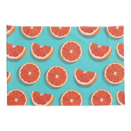 Sweet Juicy Orange Muster Kissenbezug (Rückseite-Rechts)