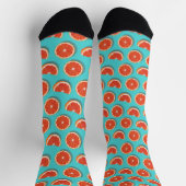 Sweet Juicy Orange Muster Socken (Oben)