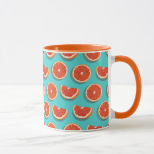 Sweet Juicy Orange Muster Tasse