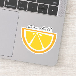 Sweet Juicy Orange Slice Illustration Aufkleber