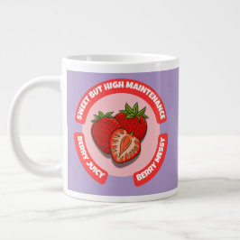 Sweet Juicy Strawberries Summer Fruit Jumbo-Tasse