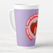 Sweet Juicy Strawberries Summer Fruit Milchtasse (Linke Ecke)
