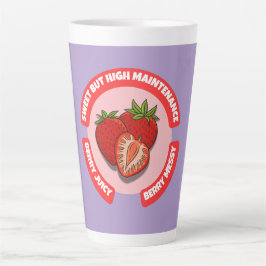 Sweet Juicy Strawberries Summer Fruit Milchtasse