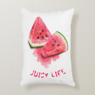 Sweet Juicy Watermelon Pillow - Custom Text Dekokissen