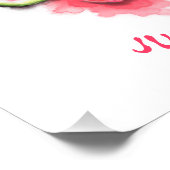 Sweet Juicy Watermelons Posters - Custom Text Fotodruck (Ecke)