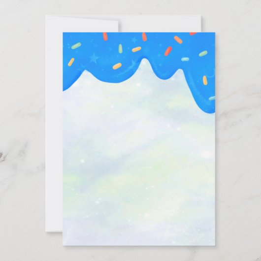 Sweet Junge Donut Einladung (Rückseite)