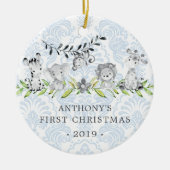 Sweet Jungle Foto Baby's First Christmas Ornament (Vorne)