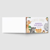 Sweet Jungle Safari Animal Wild One Baby Dusche Gästebuch (Voll)