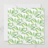 Sweet Jungle Safari Animals Baby Dusche Einladung (Rückseite)