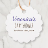 Sweet Jungle Safari Animals Kinderdusche Vielen Da Geschenkanhänger (Rückseite)