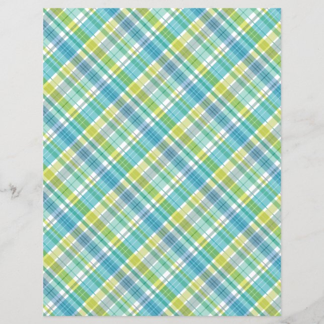 Sweet Kariert Pastel Blue Green (Vorderseite)