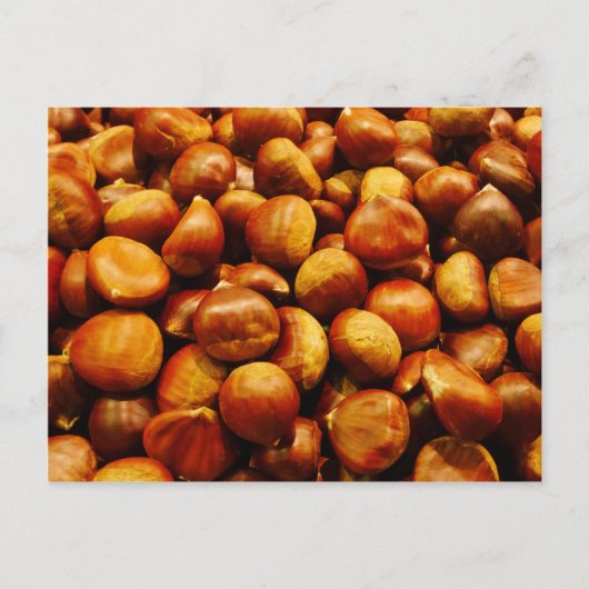 Sweet Kastanien Postcard Postkarte (Vorderseite)