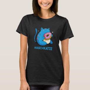 Sweet Katze mit rosa Katzenkätzchen mit blauer Kat T-Shirt