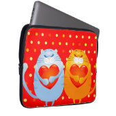 Sweet Katzen in Liebe, Laptop-Ärmel Laptopschutzhülle (Vorne Rechts)