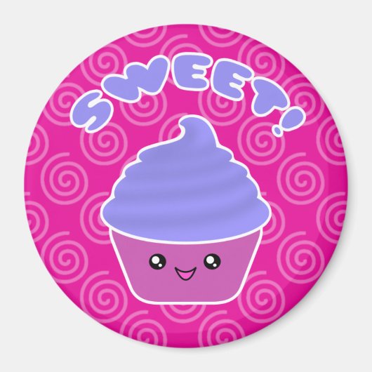 Sweet Kawaii Cupcake Magnet (Vorne)