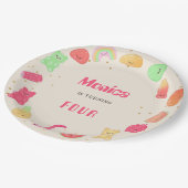 Sweet kawaii gummi Bonbons Geburtstag Pappteller (Schrägansicht)