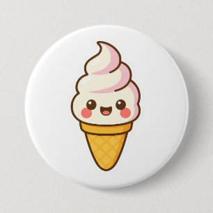 Sweet Kawaii Ice Creme Button