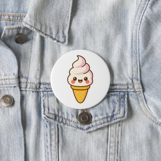 Sweet Kawaii Ice Creme Button (Beispiel)