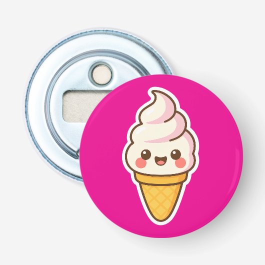Sweet Kawaii Ice Creme Flaschenöffner (Vorderseite)