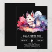 Sweet Kids Wolf Birthday Einladung (Vorne/Hinten)