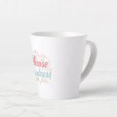 Sweet Kindness Matters Typography Milchtasse (Rechte Ecke)