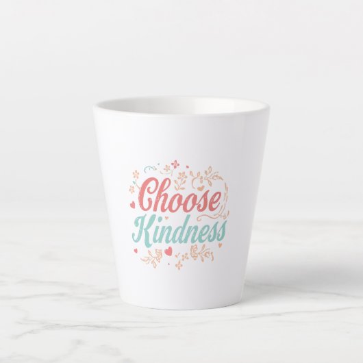 Sweet Kindness Matters Typography Milchtasse (Vorderseite)