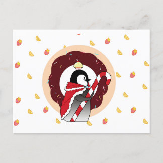 Sweet King Penguins Postcard Postkarte