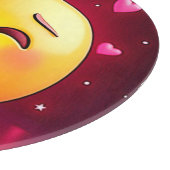 Sweet Kiss Heart Emoji Schneidebrett (Ecke)