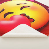 Sweet Kiss Heart Emoji Sherpadecke (3/4)