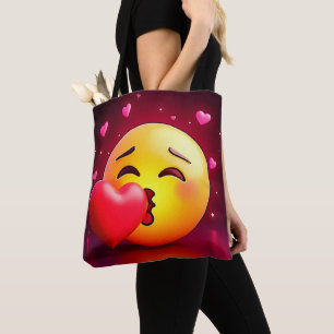 Sweet Kiss Heart Emoji Tasche