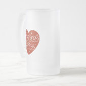 Sweet Kiss Mattglas Bierglas (Vorderseite Links)
