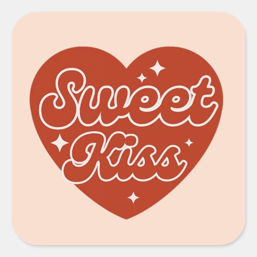 Sweet Kiss Sticker (Vorderseite)