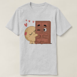 Sweet Kisses Choco Pancake Valentines Paare Liebe T-Shirt