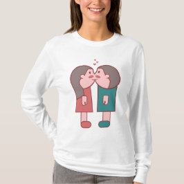 💑 💕 Sweet Kisses: Ein Valentinisches 💕 💑 T-Shirt