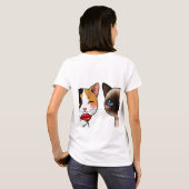 Sweet Kissy Cats T-Shirt (Schwarz voll)