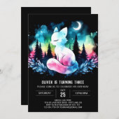 Sweet Kitten Cat Birthday Einladung (Vorne/Hinten)