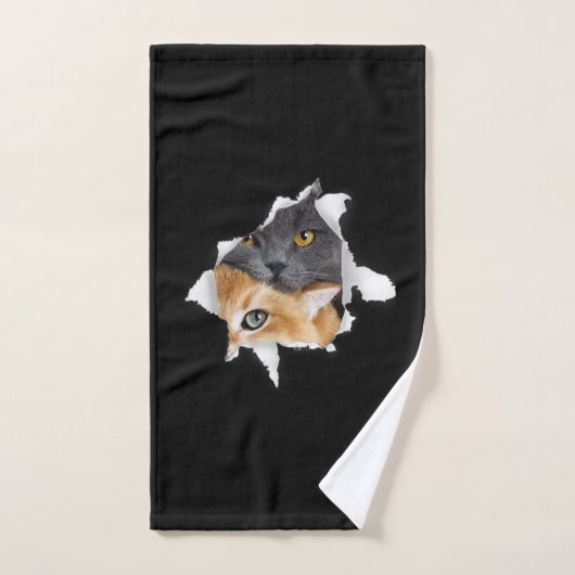 Sweet Kitten Couple | Funny Cat Lover Geschenk Handtuch (Handtuch)