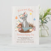 Sweet Kitten Geburtstagsparty Einladungen (Stehend Vorderseite)