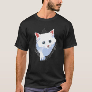 Sweet Kitten Torn Bekleidung Niedliche Katze T-Shirt