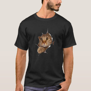 Sweet Kitten Torn Cloth Funny Cat Lover Cat Eigent T-Shirt